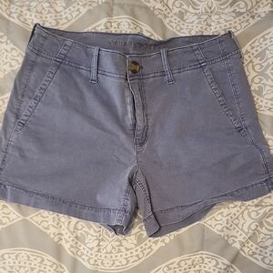 American Eagle Outfitters Blue Bermuda Shorts Classic Style